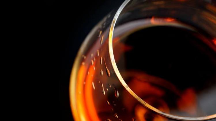 brandy in  glass