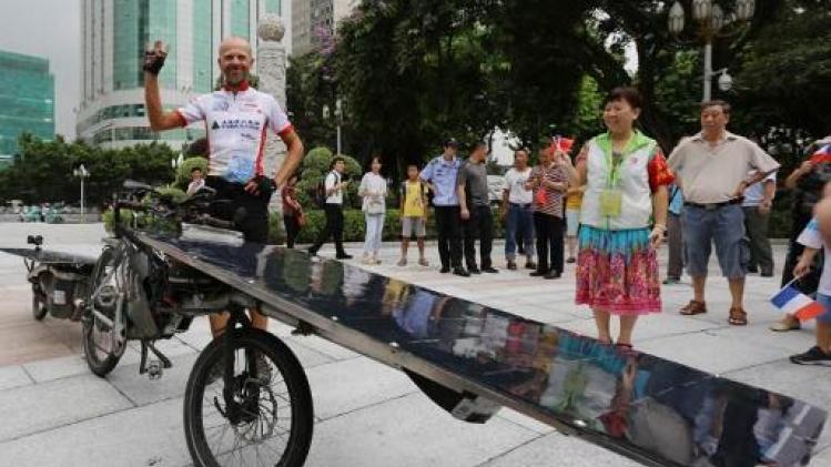De Lyon à Canton en vélo solaire: un Belge remporte en Chine la course "Sun Trip"