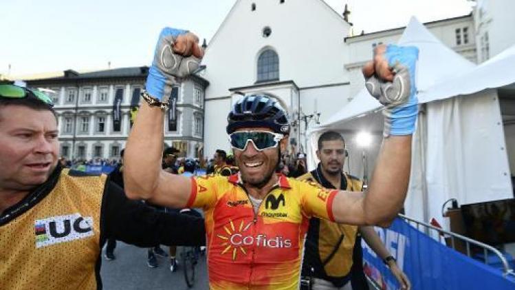 Alejandro Valverde sacré champion du monde à Innsbruck