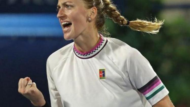 Petra Kvitova se hisse en finale à Dubaï