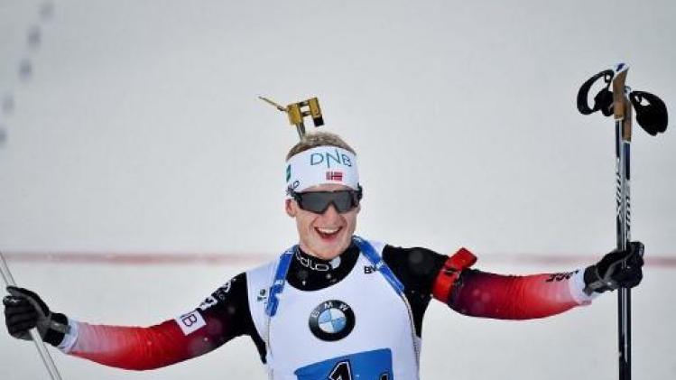 Boe égale le record de succès de Fourcade (14) en biathlon