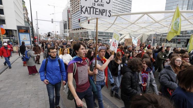 CLIMATE STUDENTS PROTEST ACTION BRUSSELS