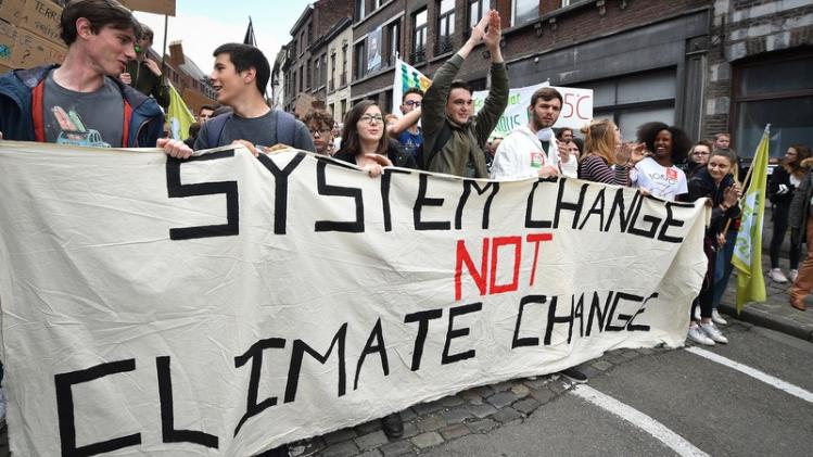 CLIMATE STUDENTS PROTEST ACTION MONS