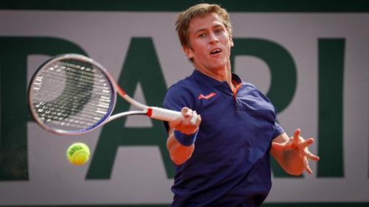 Kimmer Coppejans face à l'Allemand Yannick Maden au 1er tour à Roland-Garros
