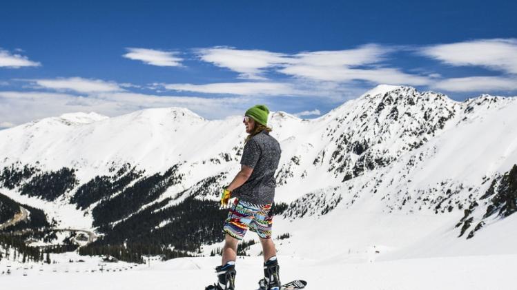 Skiers And Snowboarders Enjoy Spring Conditions At Arapahoe Basin Over Memorial Day Weekend