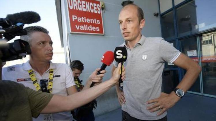 Tour de France - Pas de fracture pour Wout van Aert opéré après une profonde entaille à la jambe droite