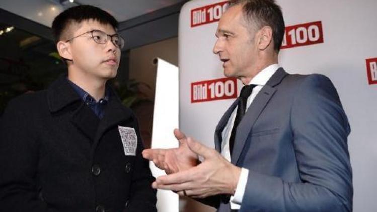 Pékin fustige la rencontre entre Joshua Wong et le chef de la diplomatie allemande