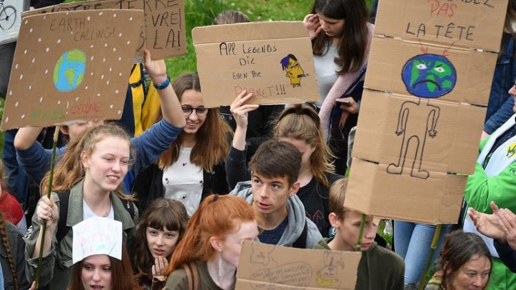 CLIMATE STUDENTS PROTEST ACTION MONS