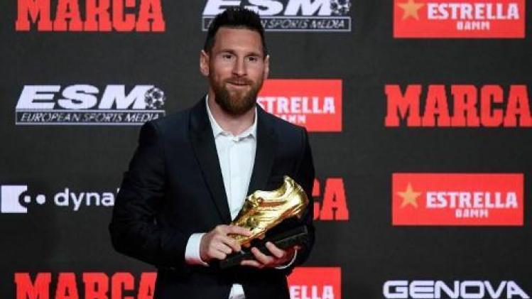 Lionel Messi reçoit son sixième Soulier d'or européen