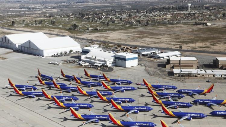 Southwest Parks Grounded Boeing 737 MAX Planes At Remote California Airport