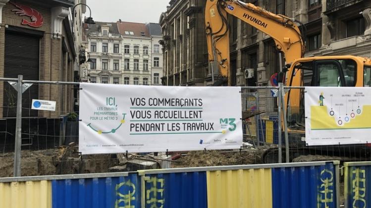 BELGIUM BRUSSELS VISIT CONSTRUCTION SITE METRO 3