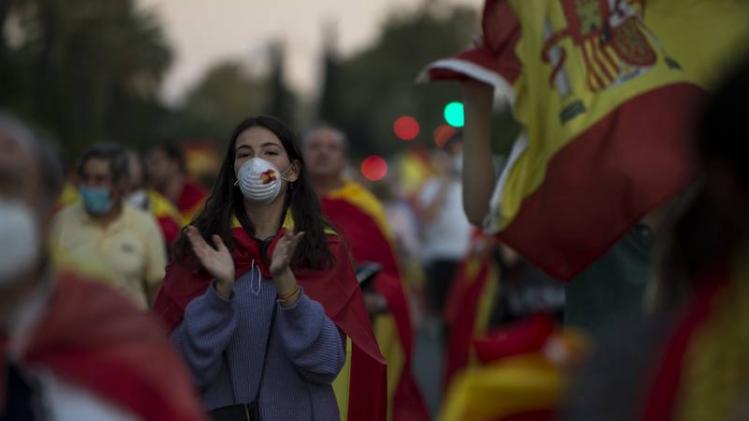 SPAIN-HEALTH-VIRUS-PANDEMIC-PROTEST