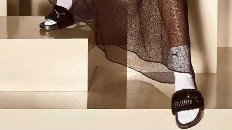 Claquette fenty fourrure online