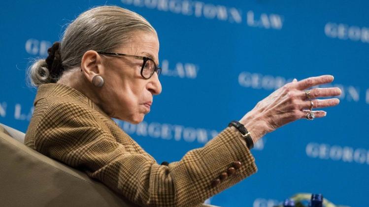 Justice Ruth Bader Ginsburg Speaks At Georgetown Law