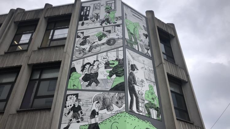 BRUSSELS COMIC BOOK WALL