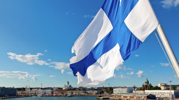 Waving Finnish Flag