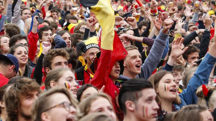 BRUSSELS BIG SCREEN SOCCER WC 2018 BELGIUM VS FRANCE