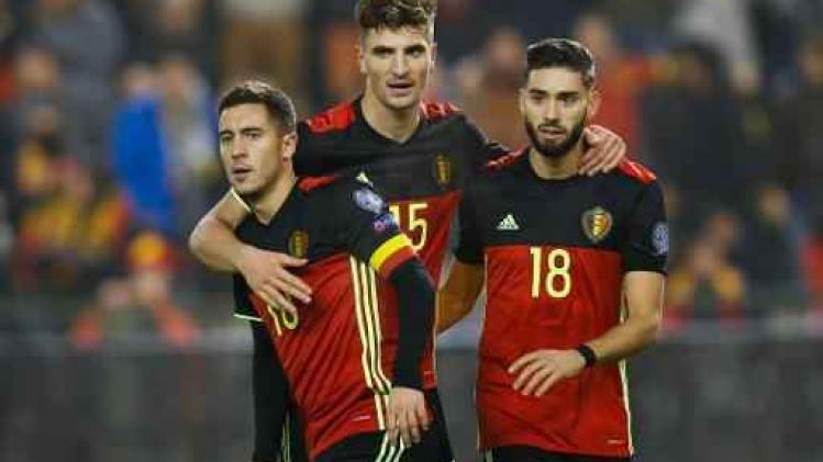 La Belgique toujours 5e du classement FIFA