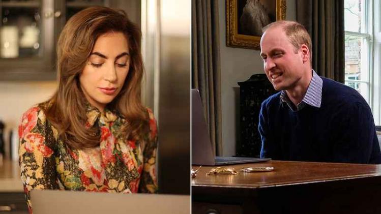 Lady Gaga discute sur FaceTime avec le prince William pour la bonne cause