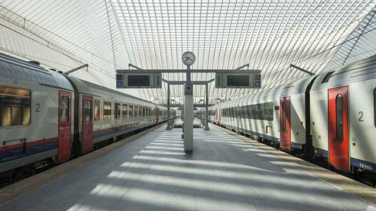 LIEGE TRAIN STRIKE RAILWAY UNIONS