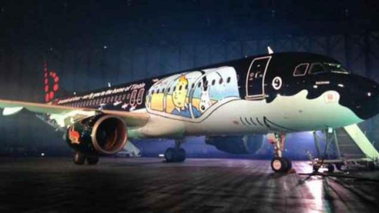 tintin avion brussels airlines