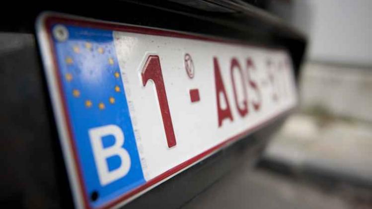 Belgian Car number plate