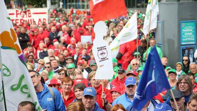 BELGIUM BRUSSELS TRADE UNIONS PENSIONS PROTEST