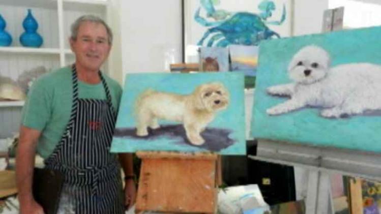 george-w-bushs-art-teacher-says-hes-painted-50-dogs