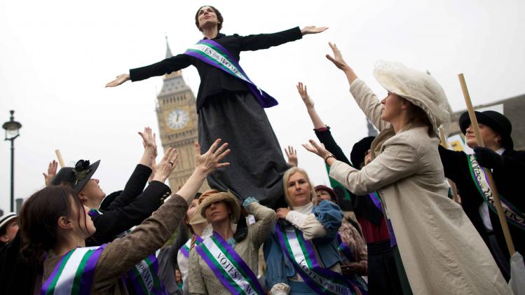 BRITAIN-SUFFRAGETS-PROTEST