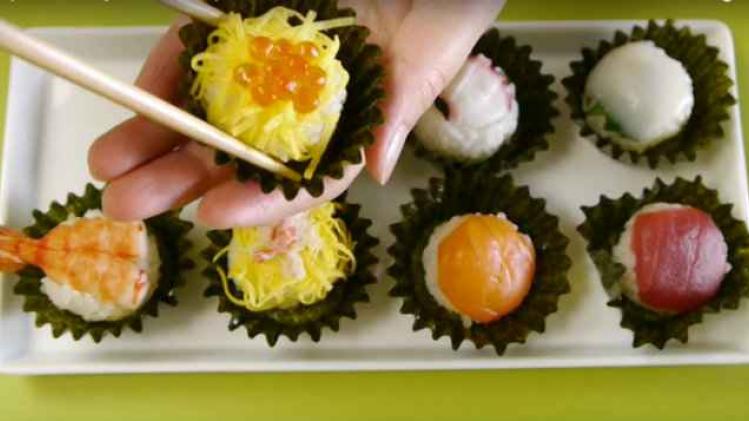sushi cupcake