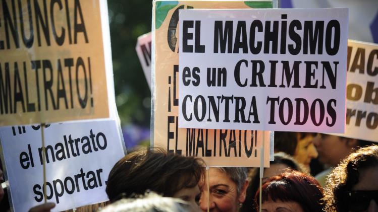 SPAIN-RIGHTS-GENDER-DEMONSTRATION-VIOLENCE