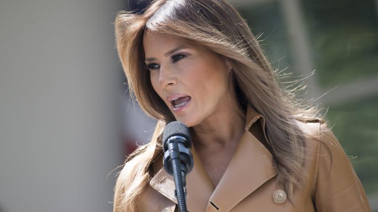 US First Lady Melania Trump announces new initiatives