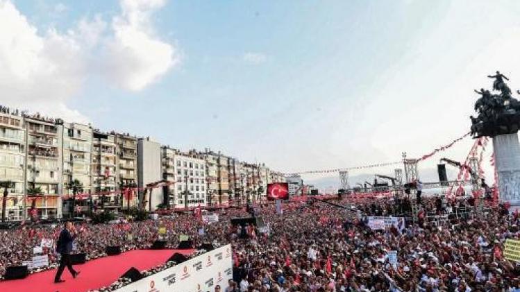 Elections en Turquie - Des dizaines de milliers de supporteurs lors d'un meeting du principal opposant d'Erdogan