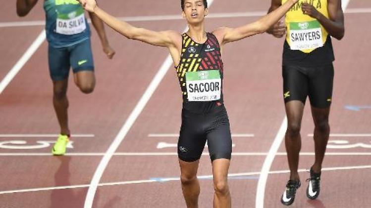 Qualification en finale des Mondiaux U20 et record de Belgique juniors pour Jonathan Sacoor sur 400m
