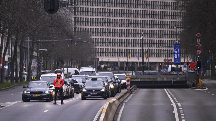 Des embarras de circulation à Bruxelles: un tunnel fermé à cause d’un mouvement de grogne
