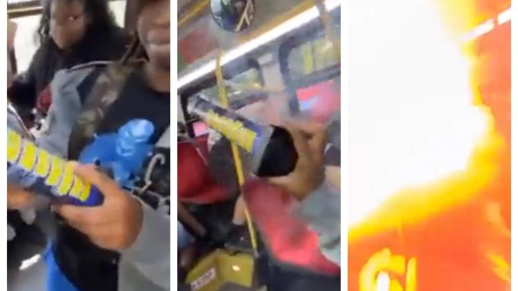 «Vous êtes une idiote!»: une adolescente crée la panique en allumant un feu d’artifice dans un bus bondé (vidéo)