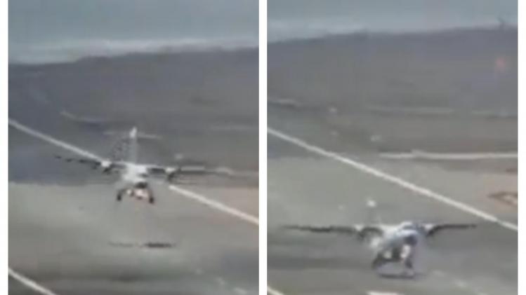 Scène impressionnante à Lanzarote: un avion forcé de redécoller après un atterrissage périlleux (vidéo)