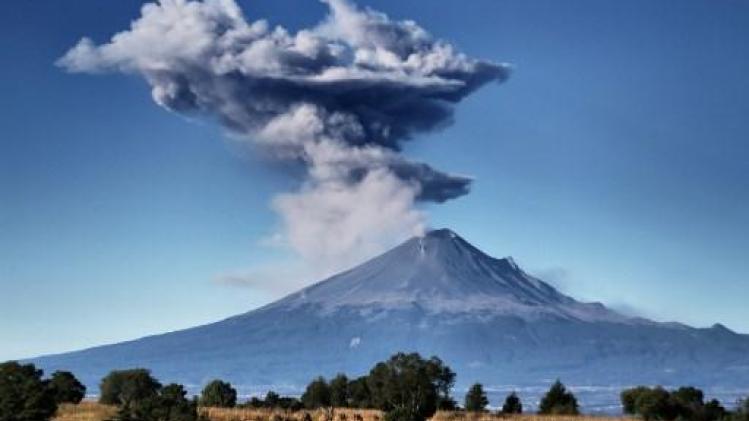 Vulkaan Popocatépetl in Mexico vertoont activiteit