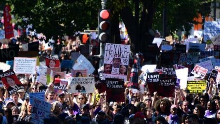 Duizenden mensen protesteren in Washington tegen Kavanaugh
