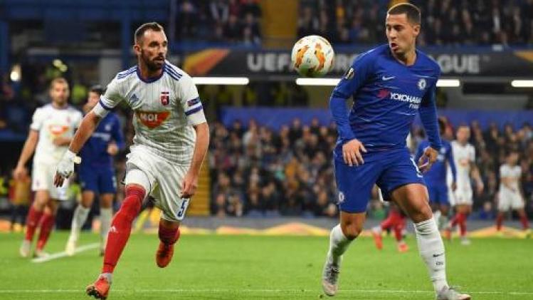 Europa League - Invaller Hazard wint met Chelsea