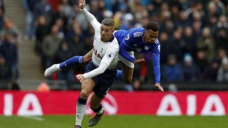 Alderweireld wint met Tottenham van Cardiff
