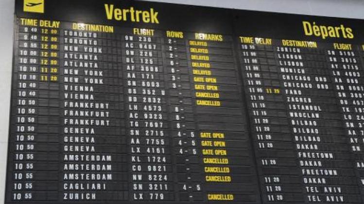Het blijft oplopen: 90 vluchten op Brussels Airport geschrapt
