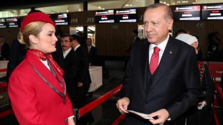 Erdogan huldigt nieuwe internationale luchthaven van Istanboel in