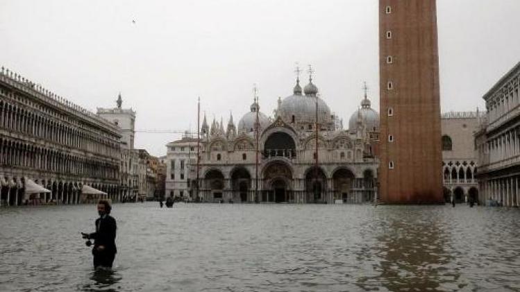 Basiliek van San Marco in Venetië onder water