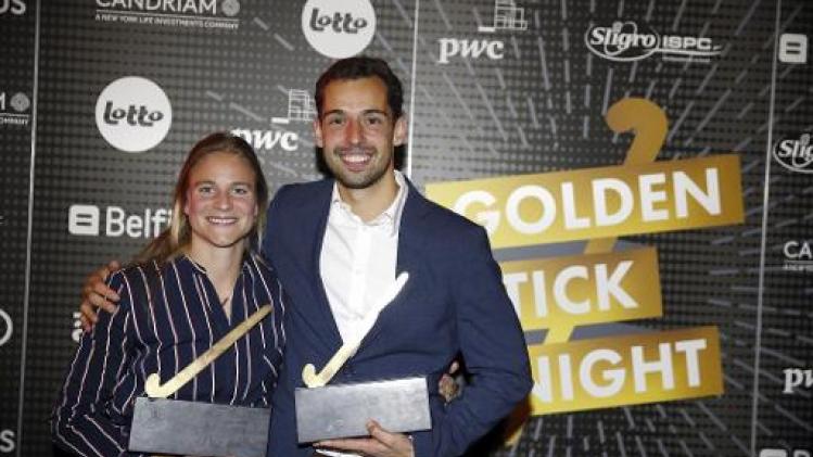 Gouden Sticks - Florent van Aubel en Alix Gerniers zijn beste hockeyers van seizoen 2017-2018