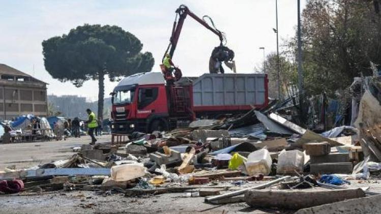 Migrantenkamp in Rome ontruimd