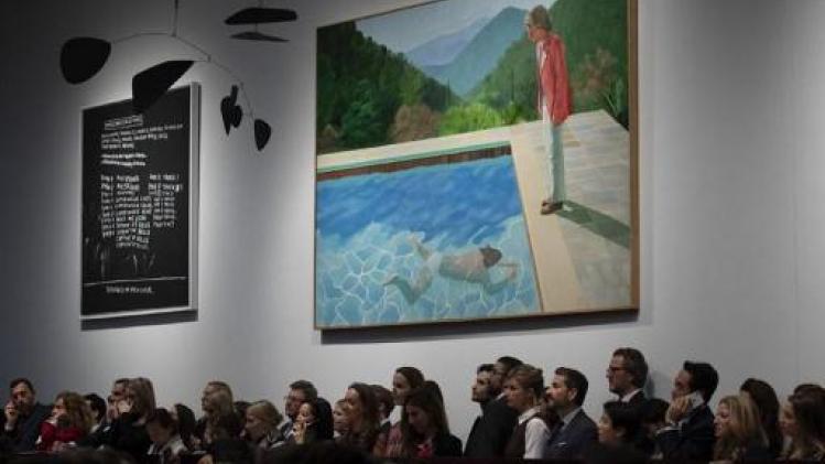 Schilderij van Hockney geveild voor recordbedrag voor nog levende kunstenaar