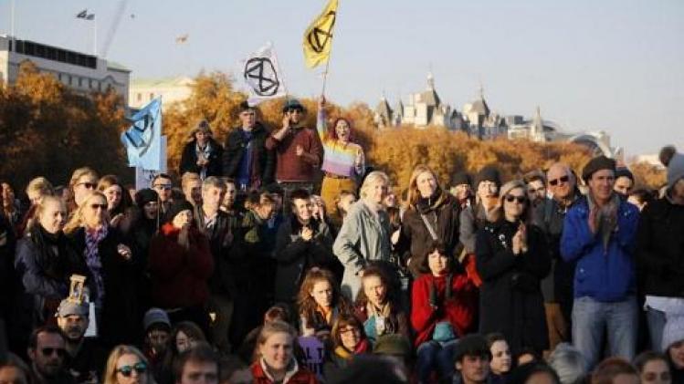 Duizenden betogers in Londen tegen gebrek aan politieke daadkracht over klimaatopwarming