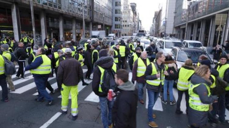 Brusselse tunnels afgesloten door protest gele hesjes