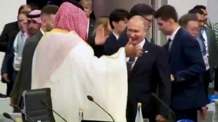 G20 Buenos Aires - Saoedische kroonprins praat met verschillende wereldleiders